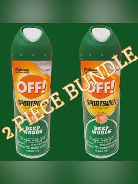 NWT OFF!SPORTSMAN 2 PK DEEP WOODS EVEN SPRAY REPELS MOSQUITOS THAT CARRY VIRUSES